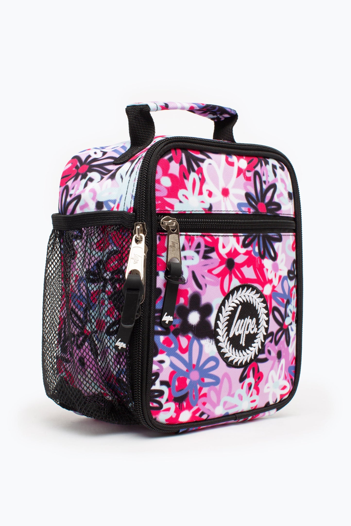 HYPE PURPLE GRAFFITI FLOWERS LUNCH BOX