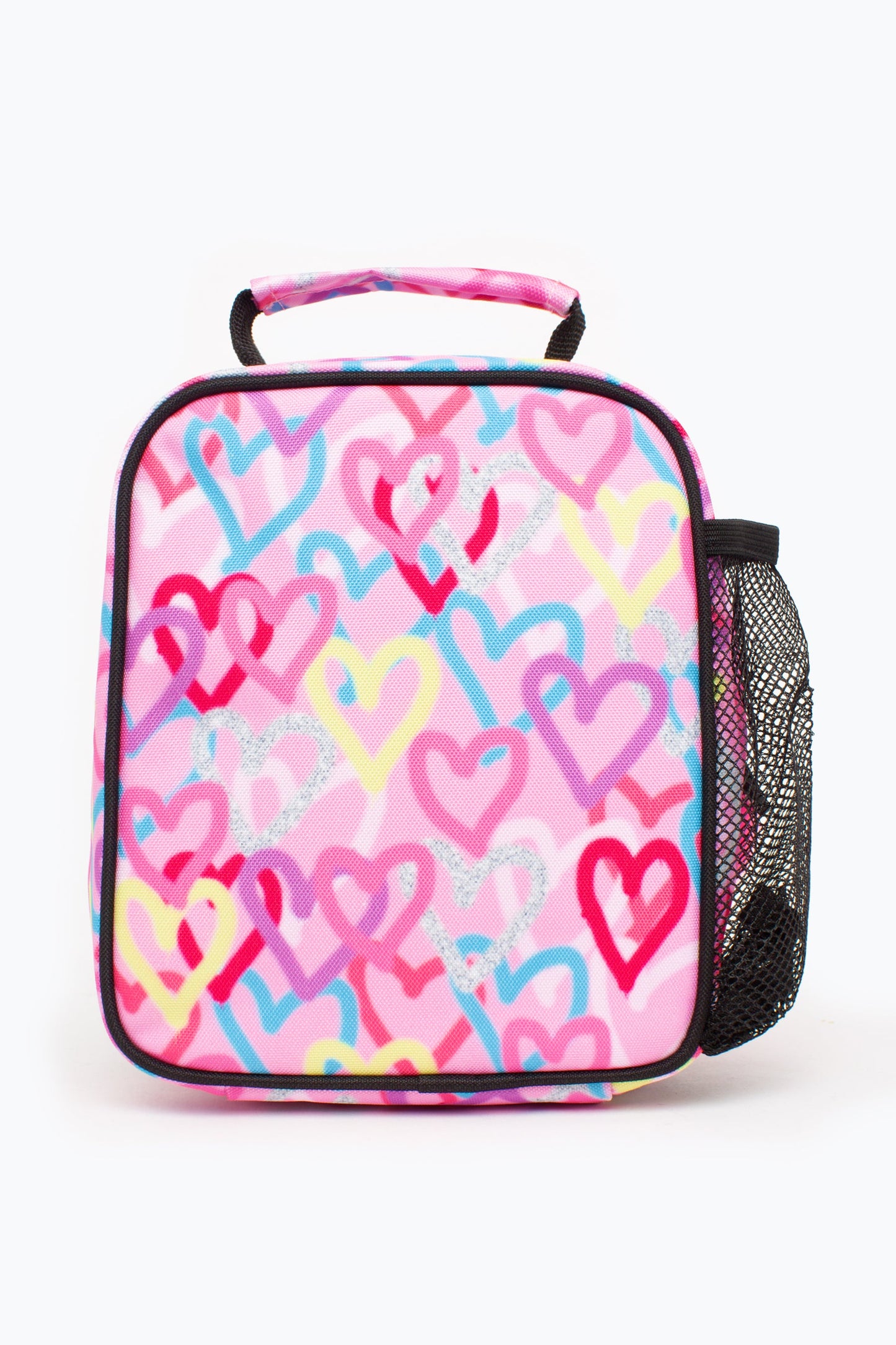 HYPE PINK GRAFFITI HEARTS LUNCH BOX