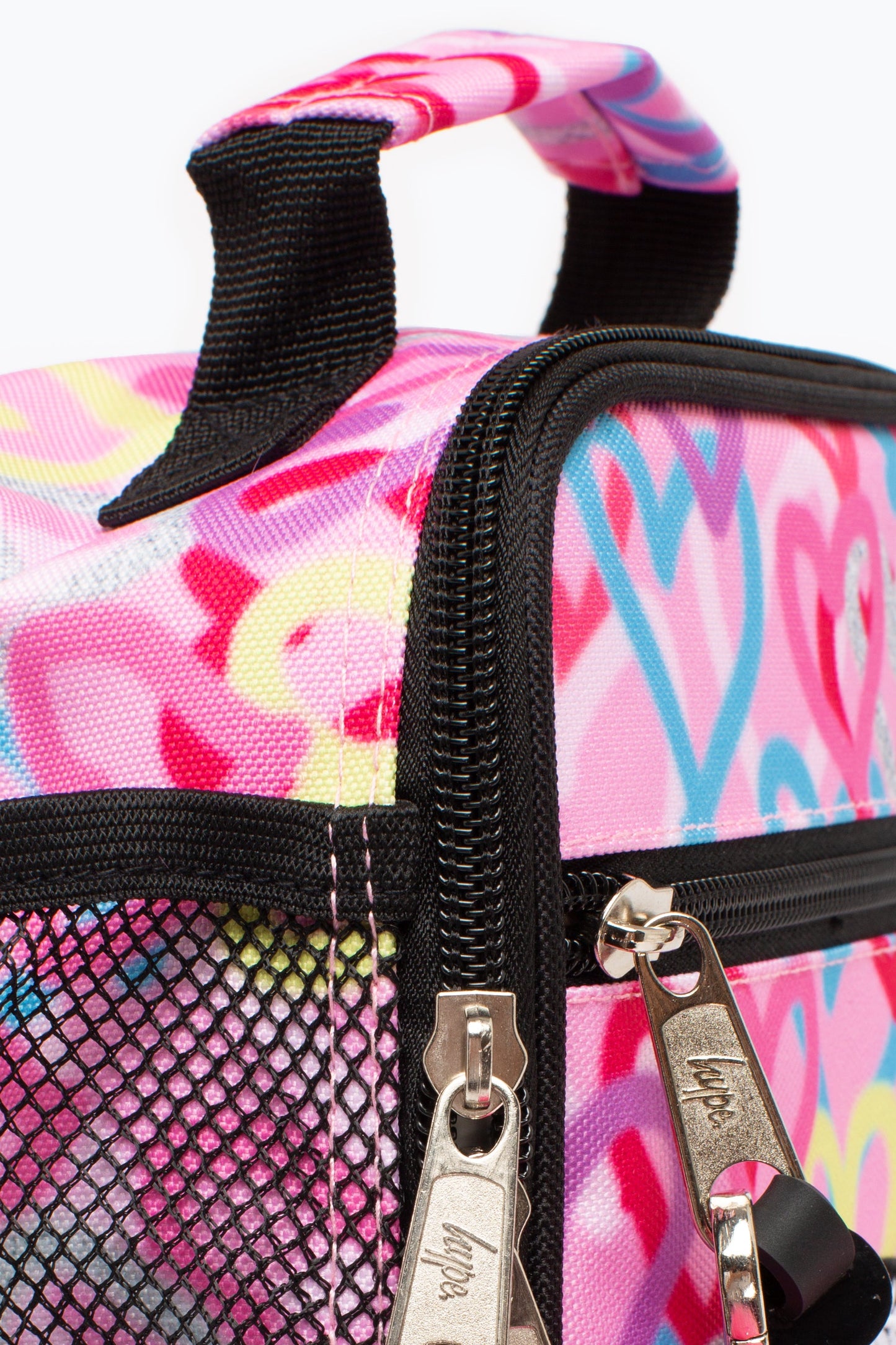 HYPE PINK GRAFFITI HEARTS LUNCH BOX