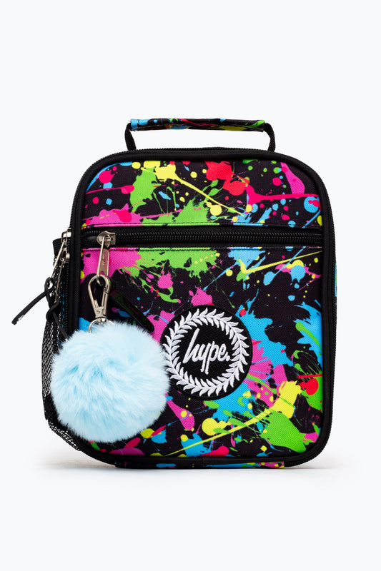 HYPE BLACK RAINBOW PAINT SPLAT LUNCH BOX