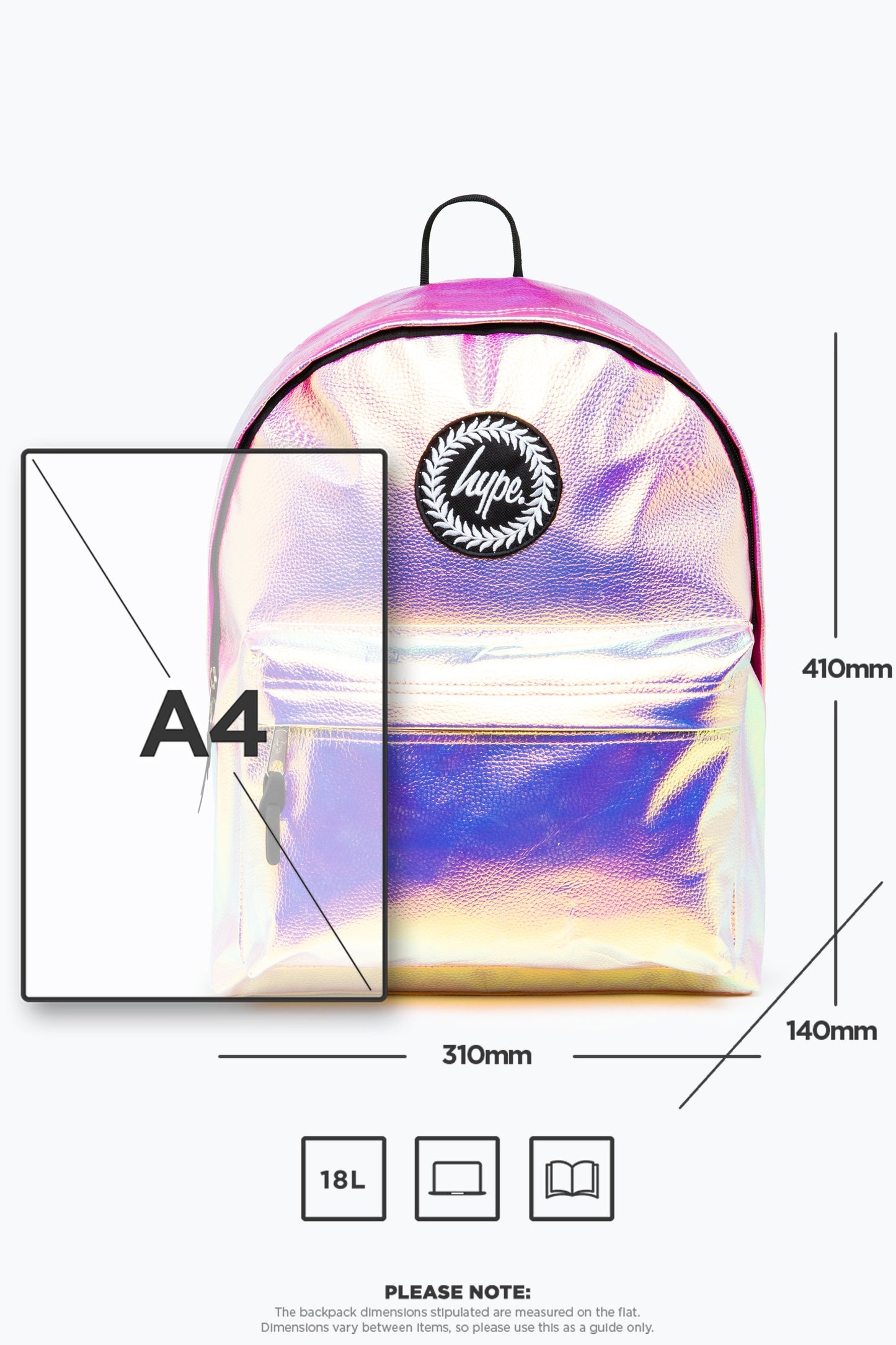 HYPE PINK GOLD HOLO BACKPACK