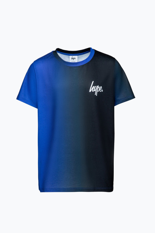 HYPE BOYS BLUE VERTICAL FADE T-SHIRT