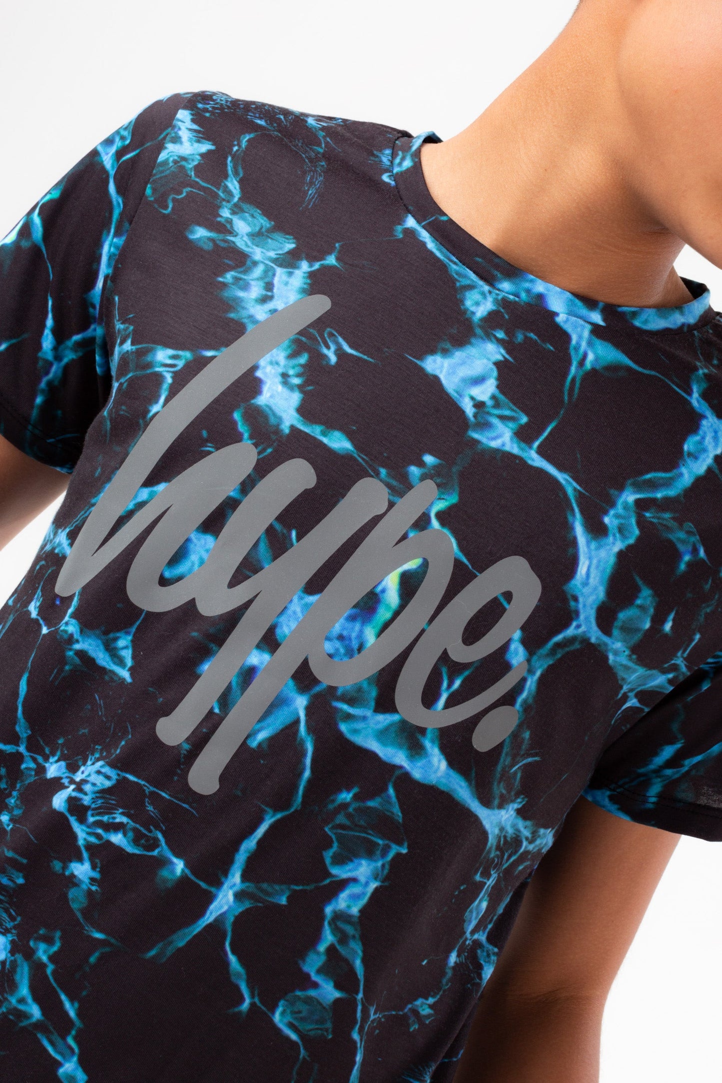 HYPE BOYS BLUE BLACK X-RAY POOL SCRIPT T-SHIRT