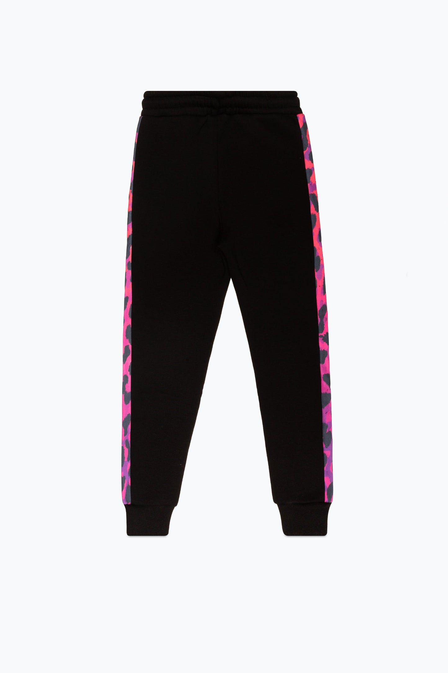 HYPE GIRLS BLACK PINK LOVE LEOPARD PANEL SCRIPT TRACKSUIT