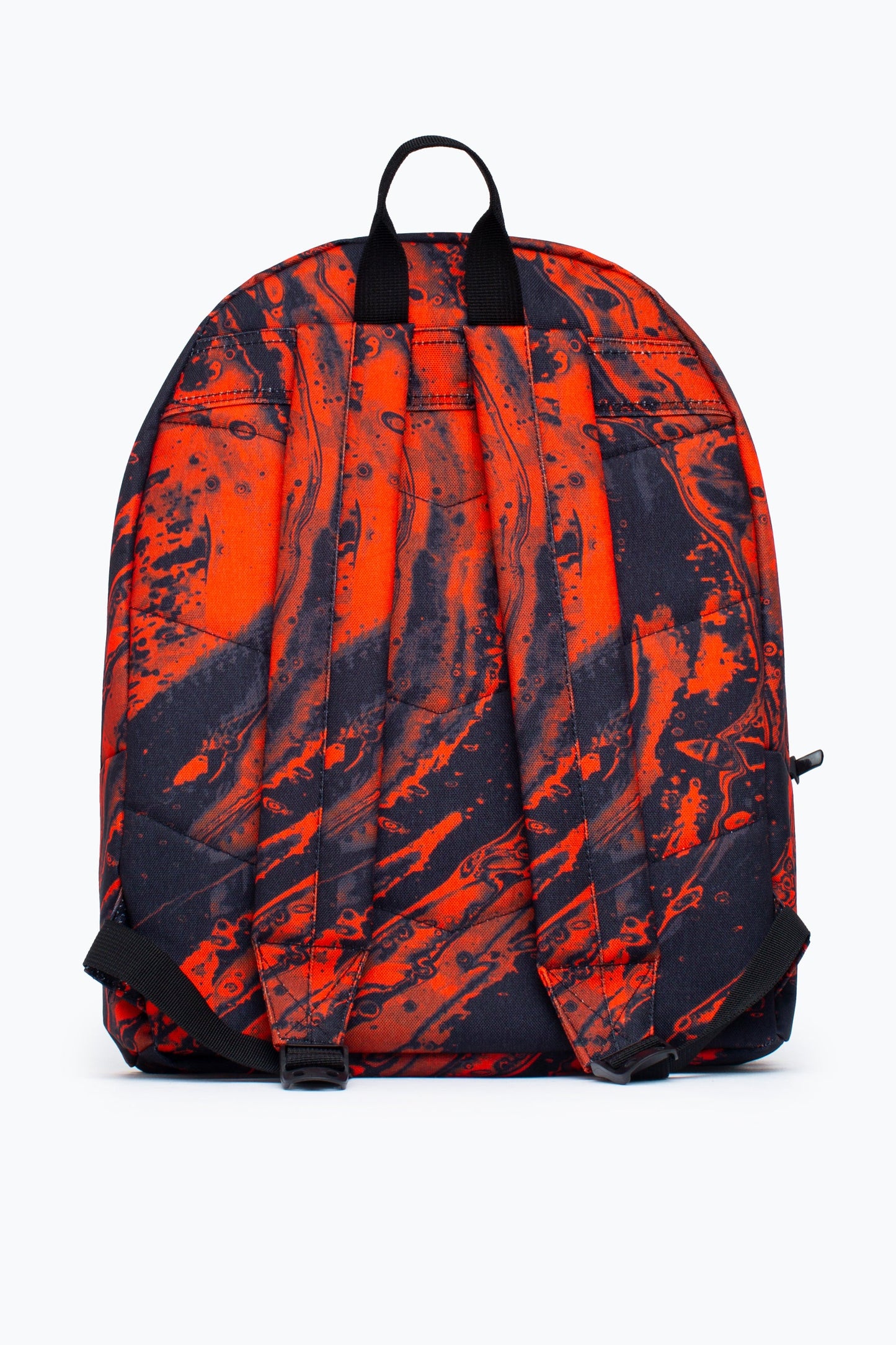 HYPE UNISEX BLACK RED MARBLE WAVE CREST BACKPACK