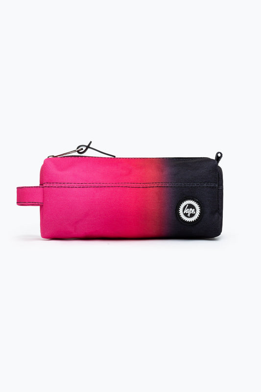 HYPE UNISEX BLACK PINK FADE CREST PENCIL CASE