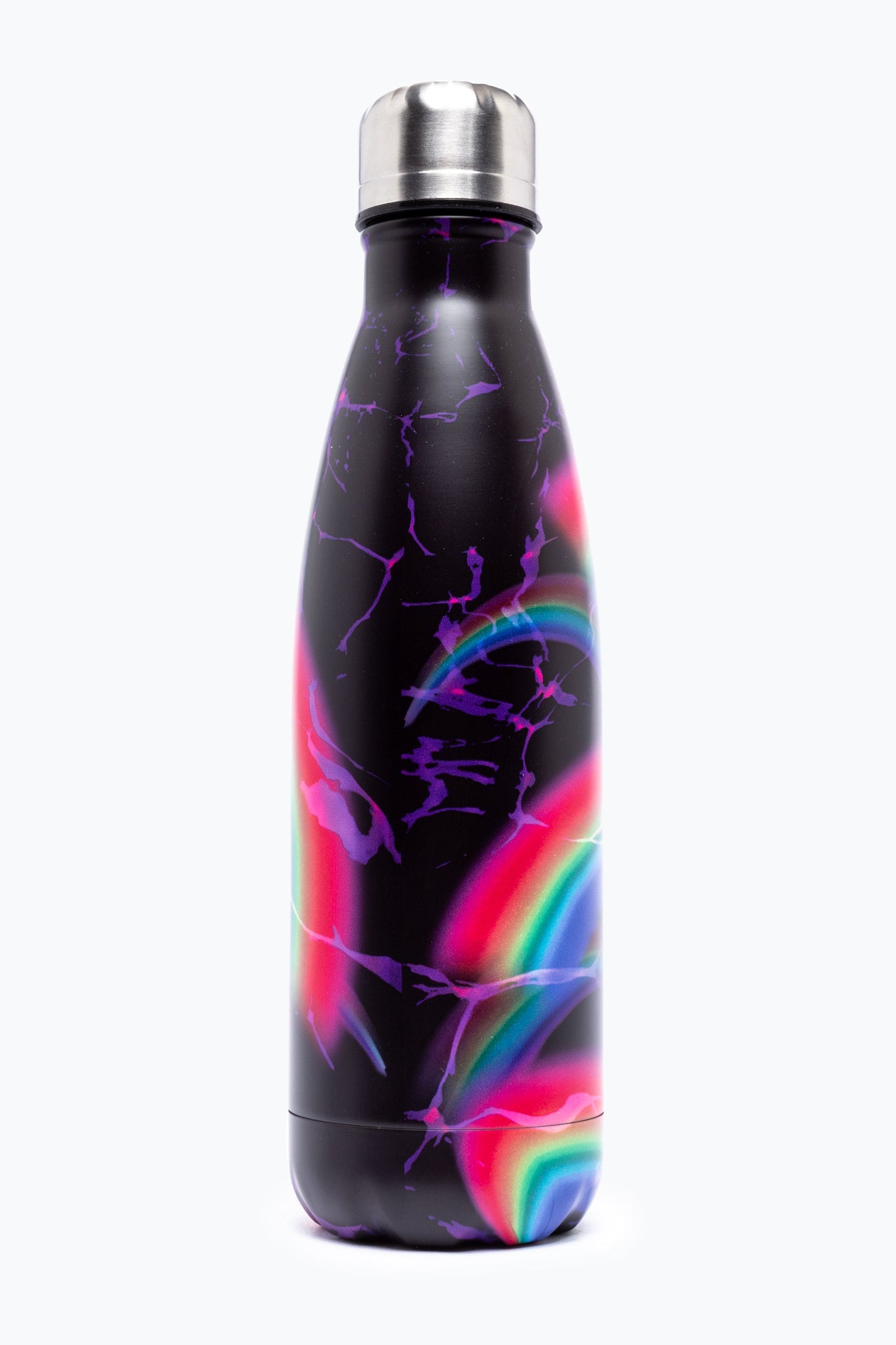 HYPE UNISEX MIDNIGHT RAINBOW CREST WATER BOTTLE