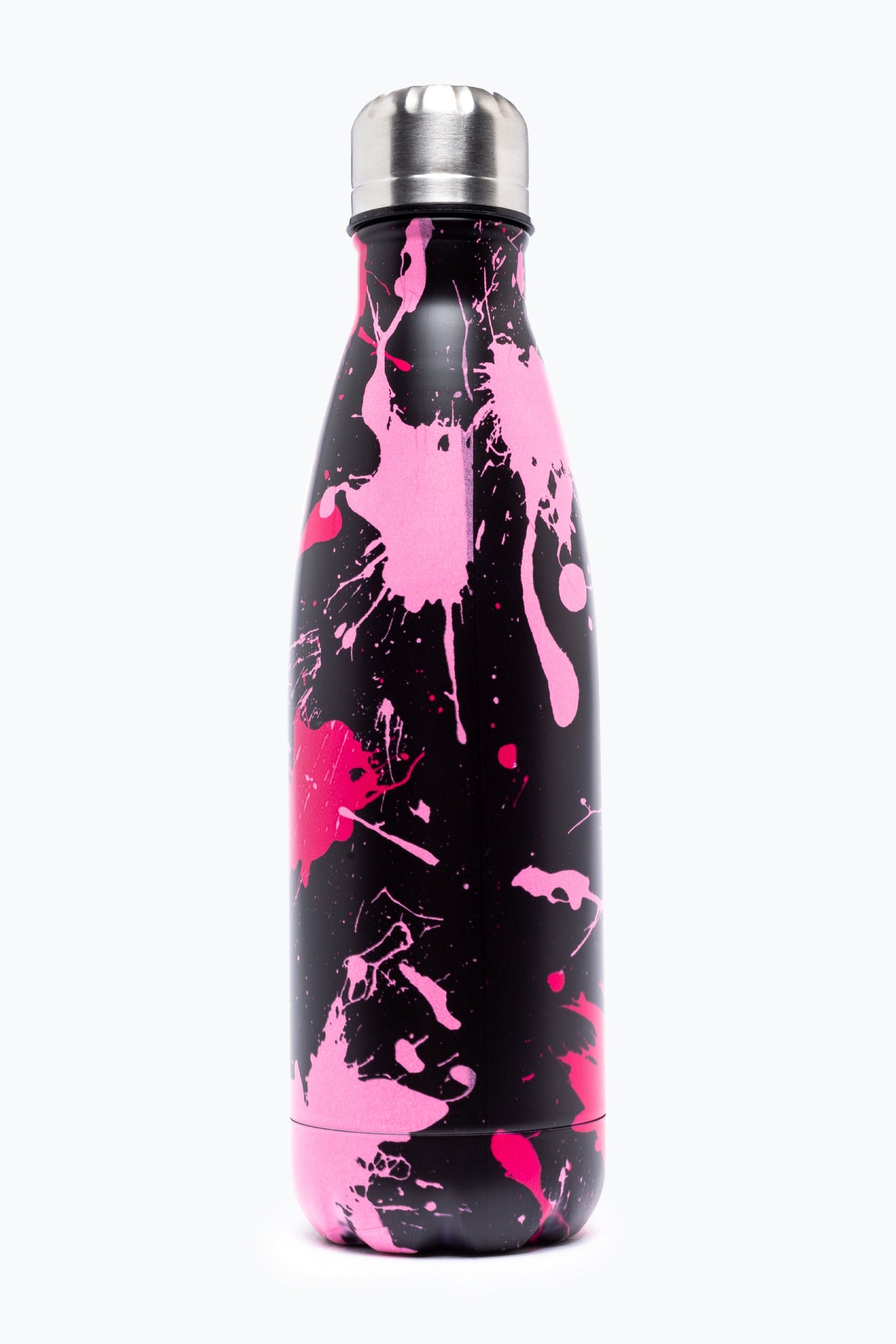 HYPE UNISEX BLACK PINK SPLAT CREST WATER BOTTLE