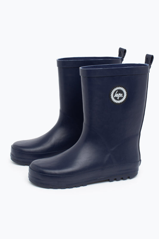 HYPE UNISEX NAVY CREST WELLIES