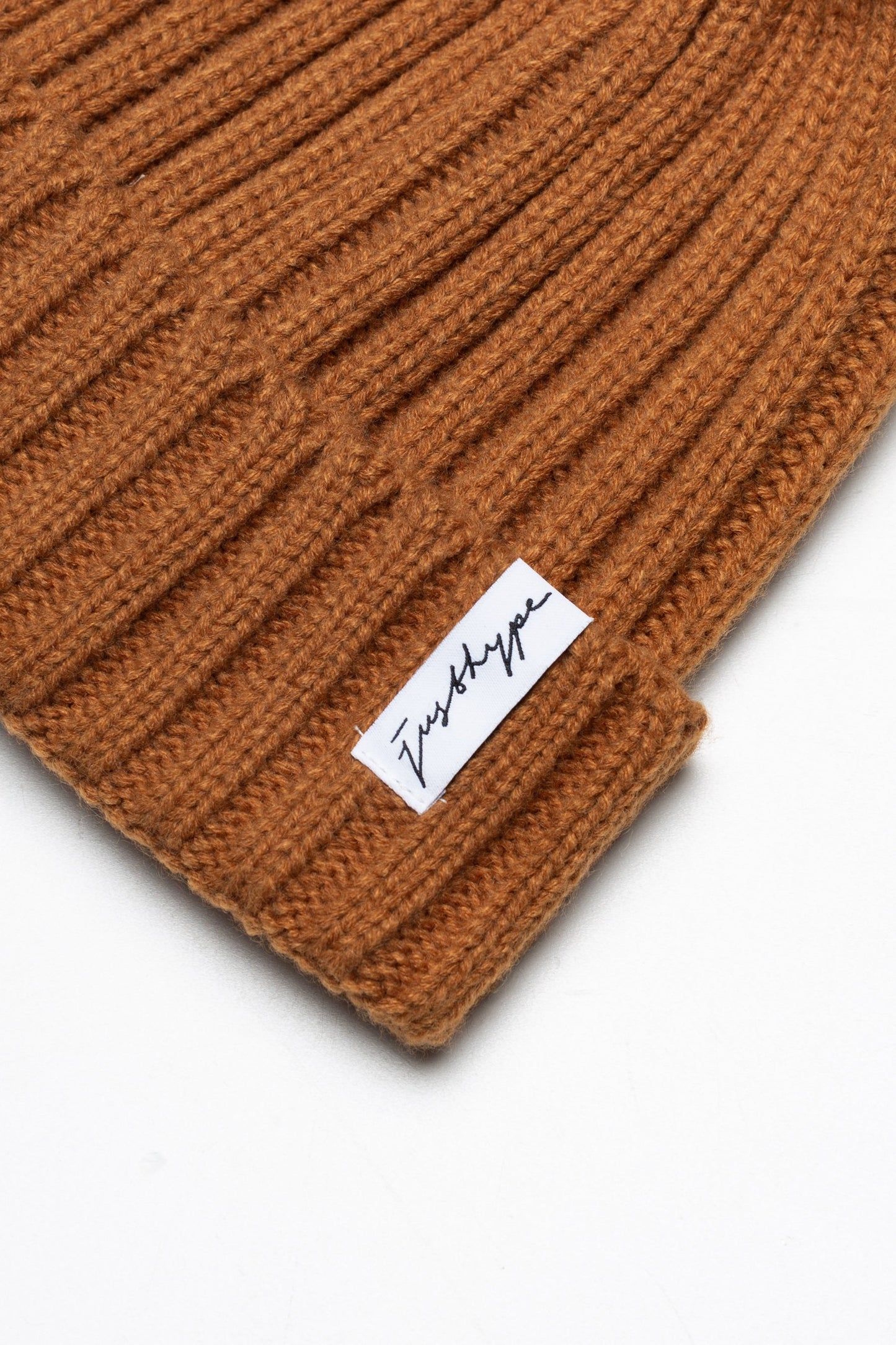 HYPE UNISEX ADULTS BROWN BOBBLE BEANIE