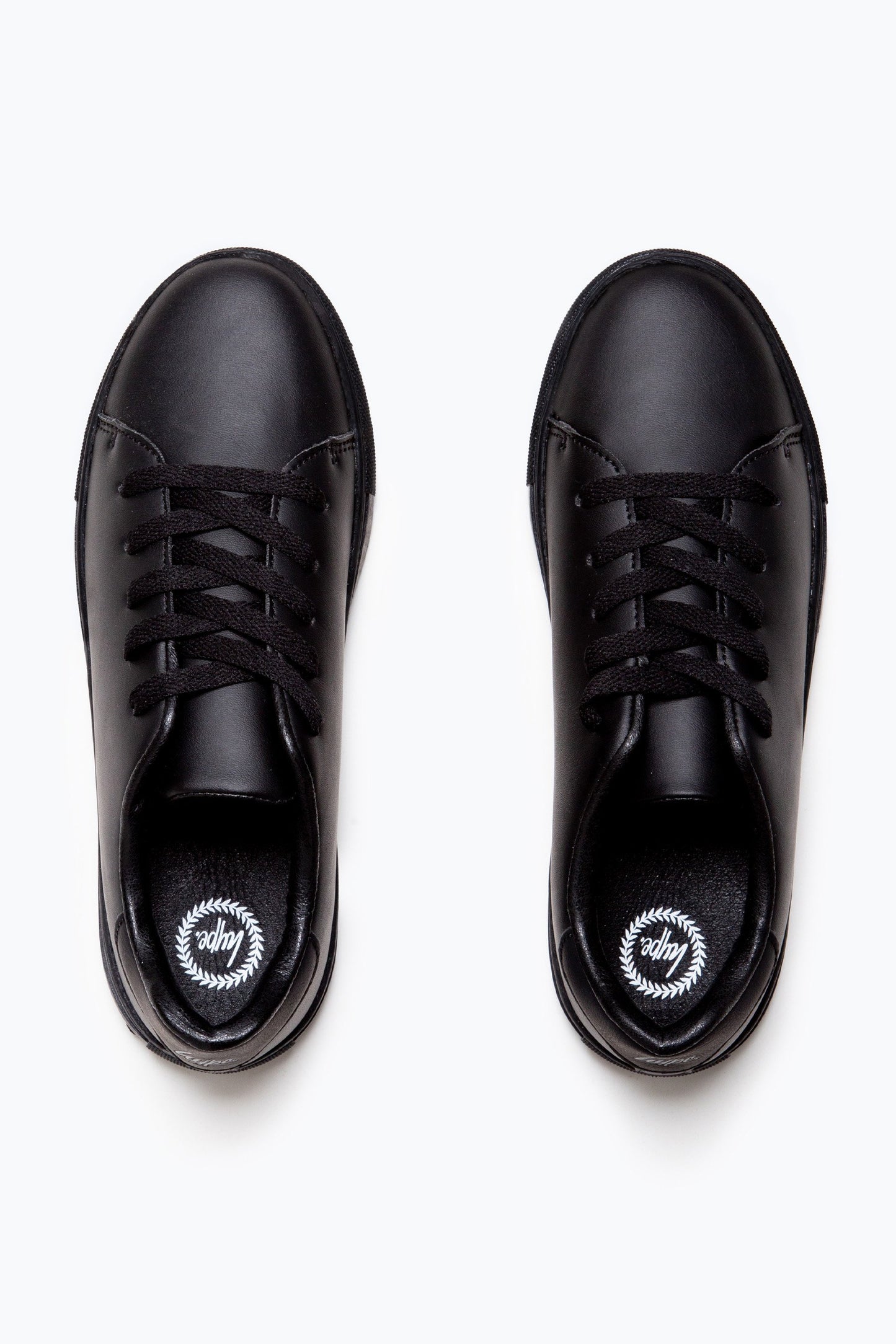 HYPE BLACK COURT KIDS TRAINERS
