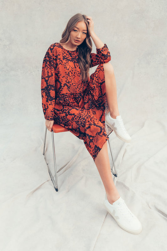 HYPE BRONZE SNAKE WOMEN'S DRESS