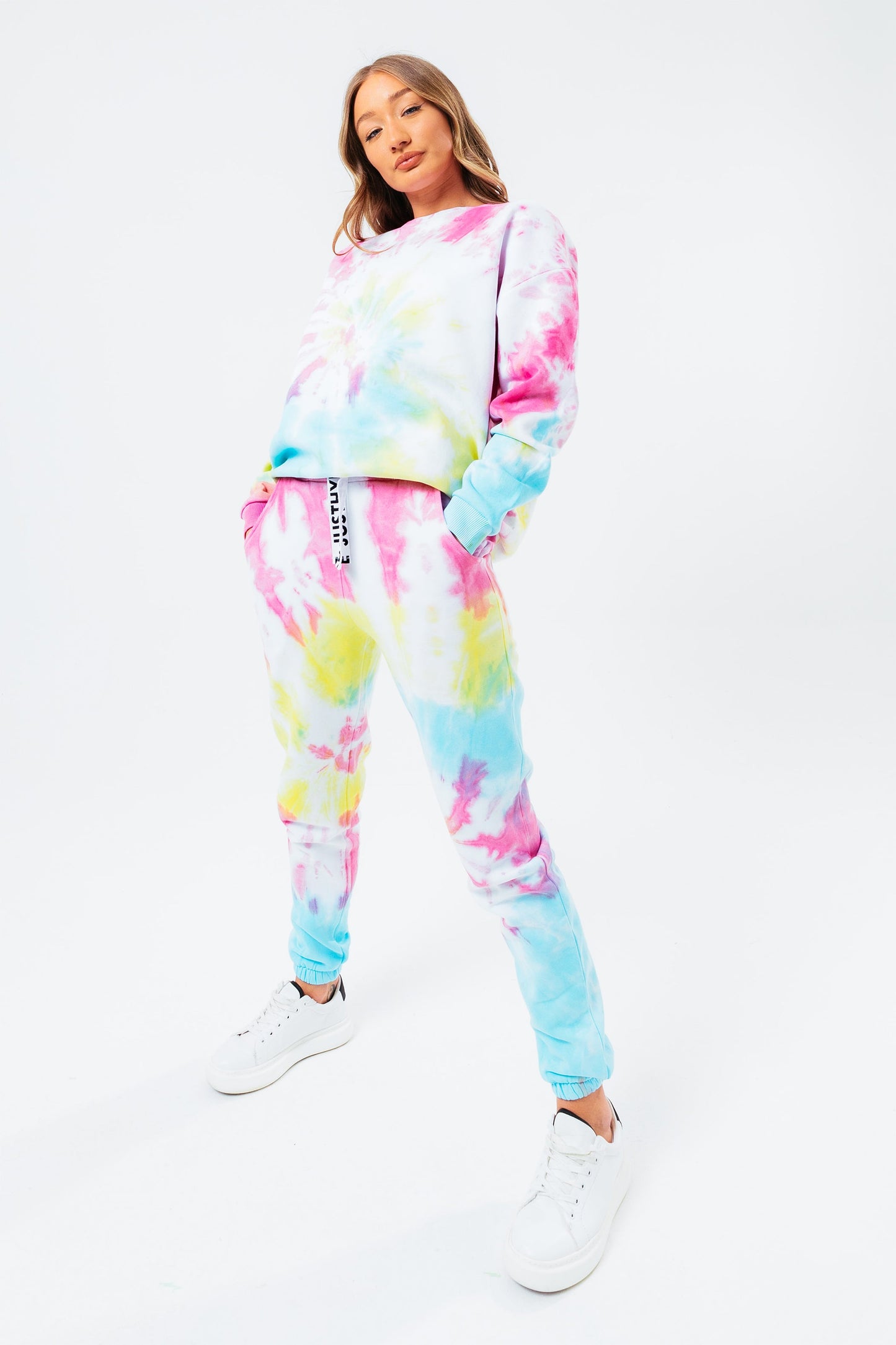 HYPE TIE DYE WOMEN'S OVERSIZED CREW NECK