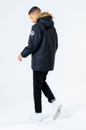 Hype Black Parka Kids Jacket