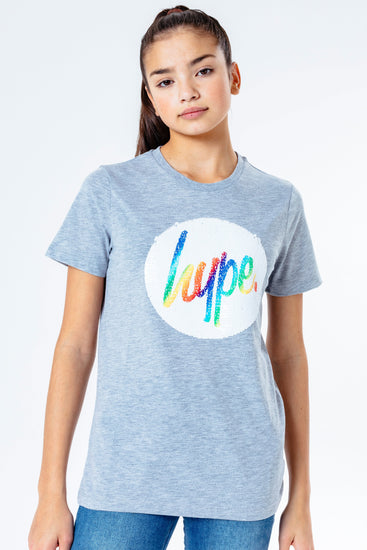 Hype Rainbow Sequin Kids T-Shirt