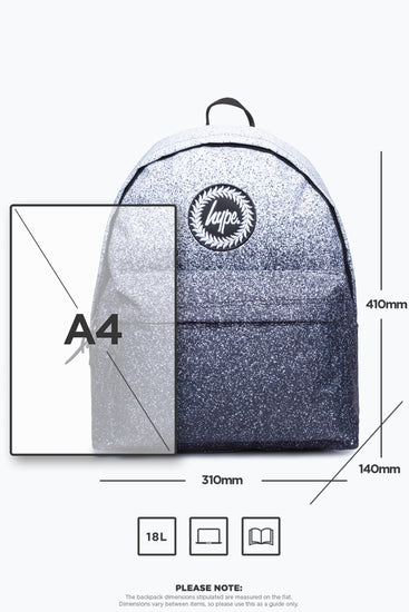 Hype Black Speckle Fade Backpack