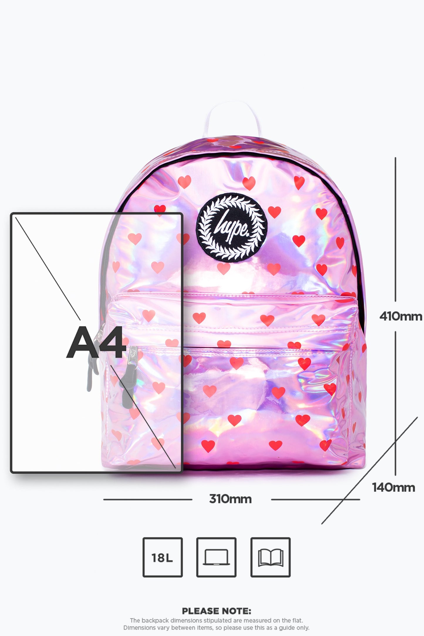 Hype Red Hearts Backpack