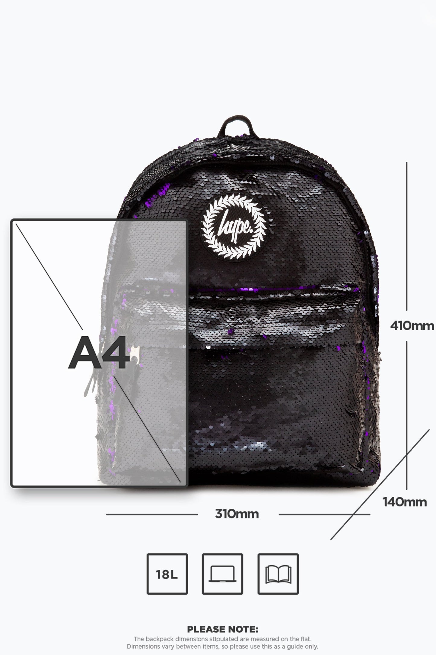 Hype Midnight Sequin Backpack