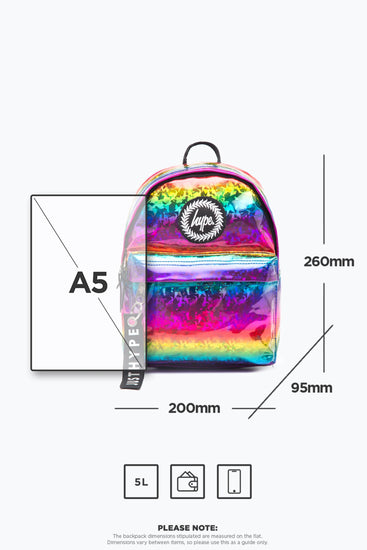 Hype Rainbow Glitter Mini Backpack