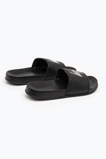 Hype Black Script Kids Sliders