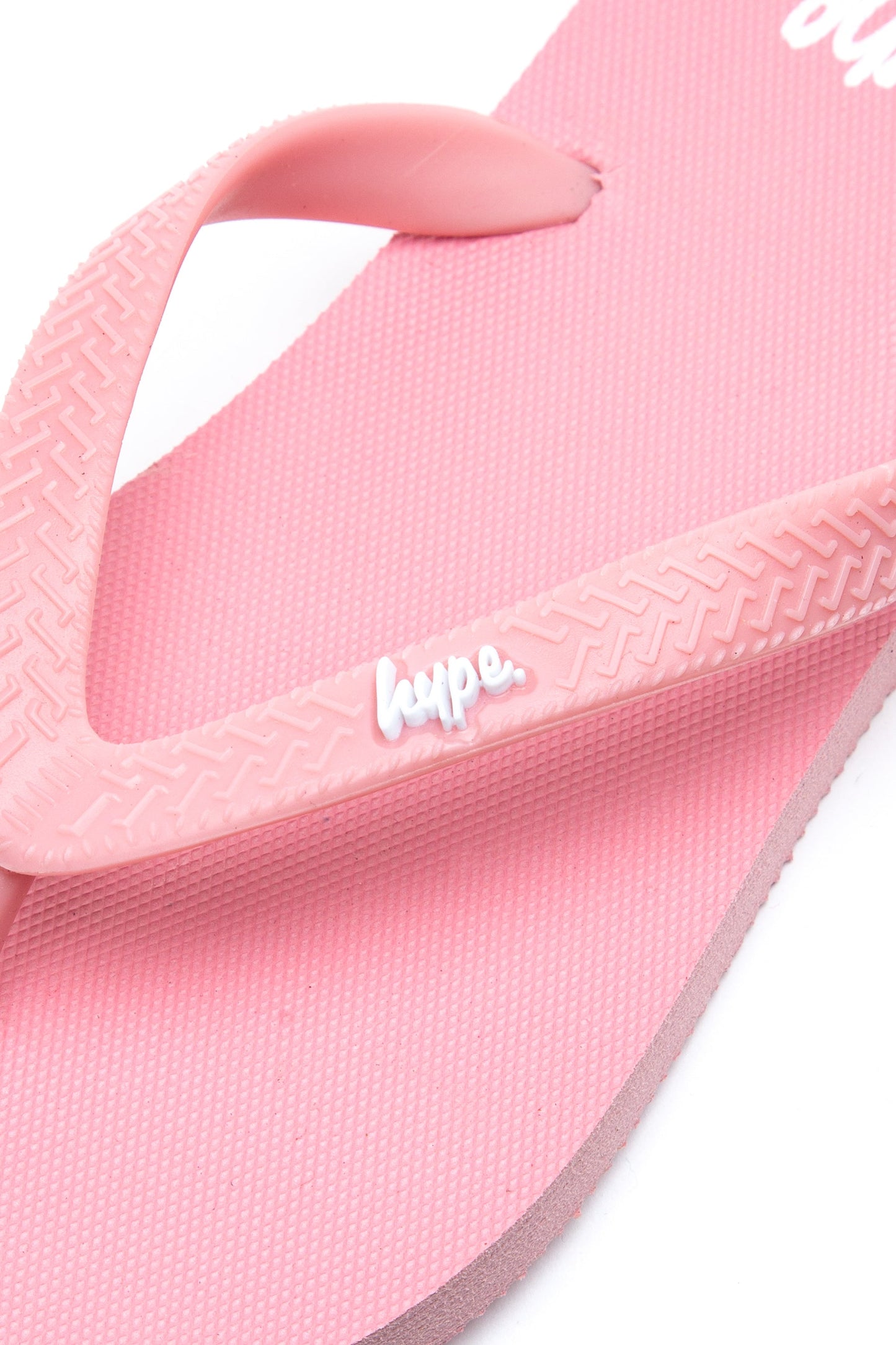 HYPE KIDS UNISEX PINK SCRIPT FLIP FLOPS