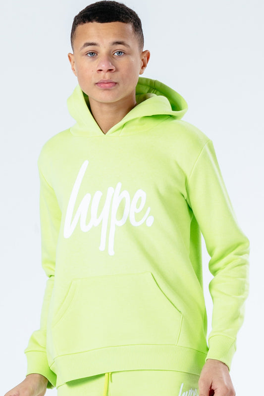 Hype Neon Script Kids Pullover Hoodie