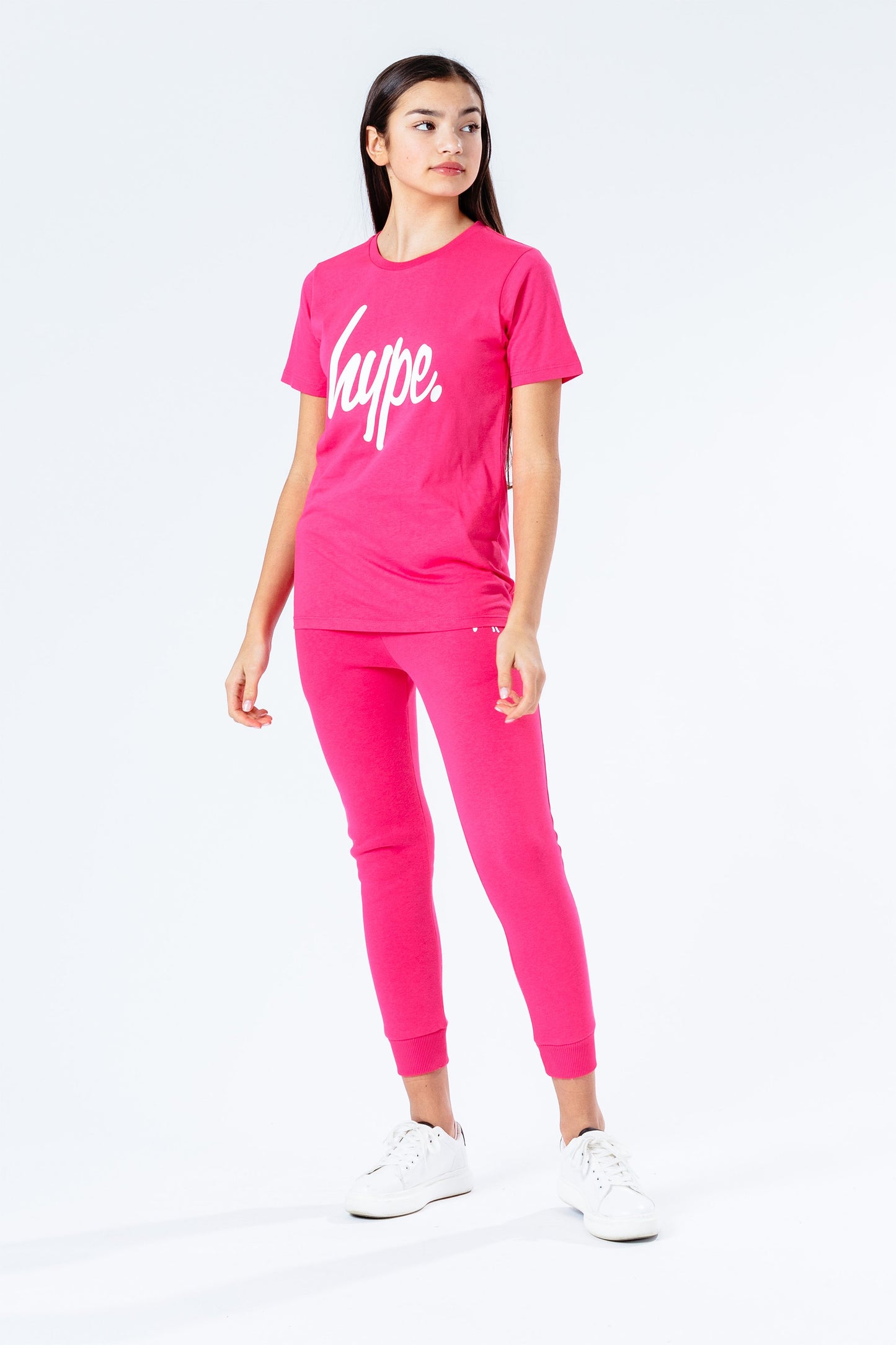 Hype Power Pink Script Kids T-Shirt