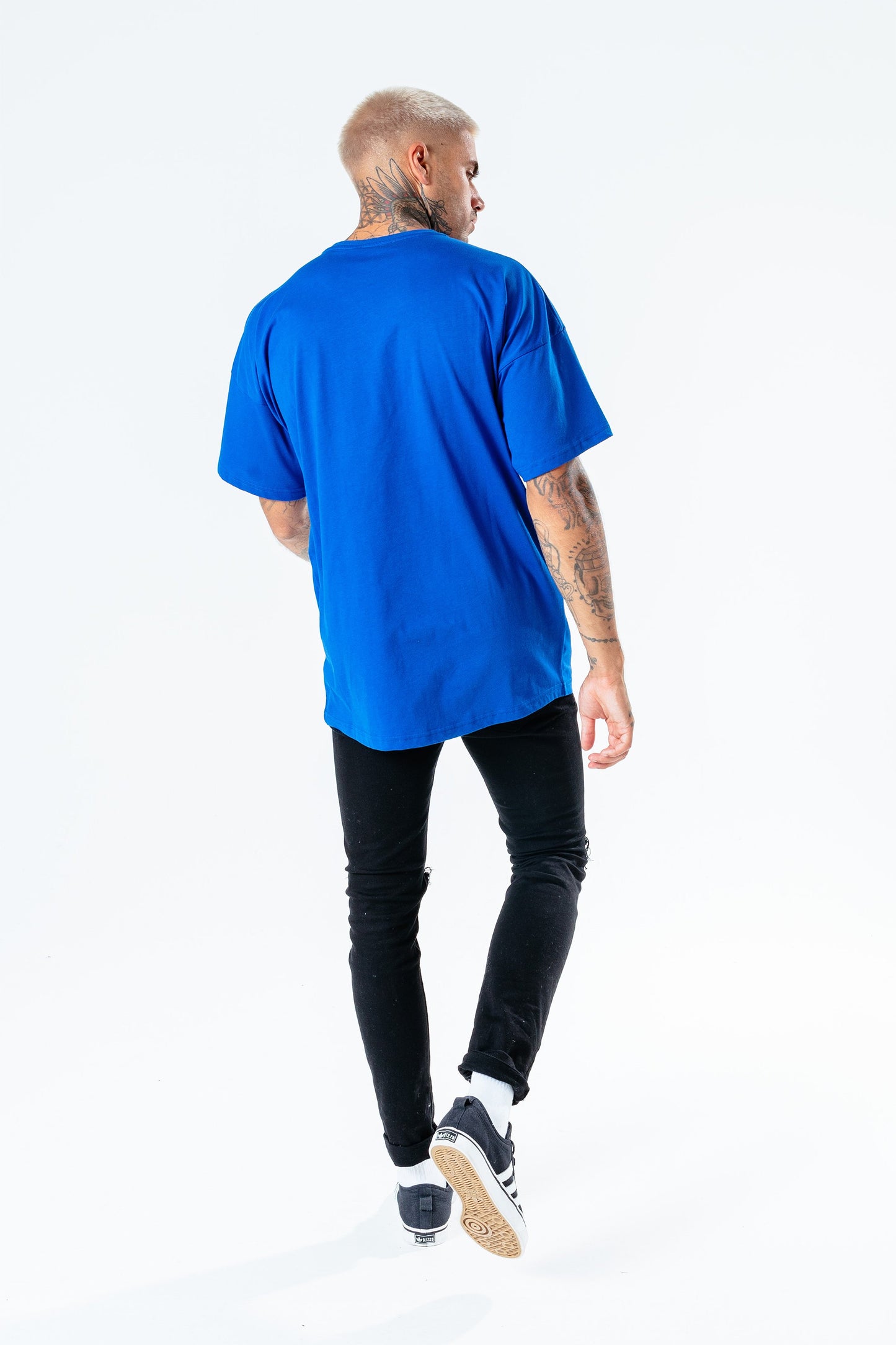 Hype Blue Oversized Men'S T-Shirt