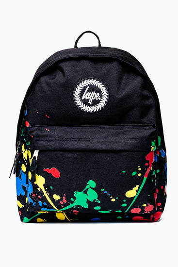 Hype Black Paint Splatter Backpack