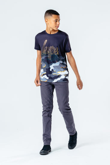 Hype Gold Line Camo Kids T-Shirt