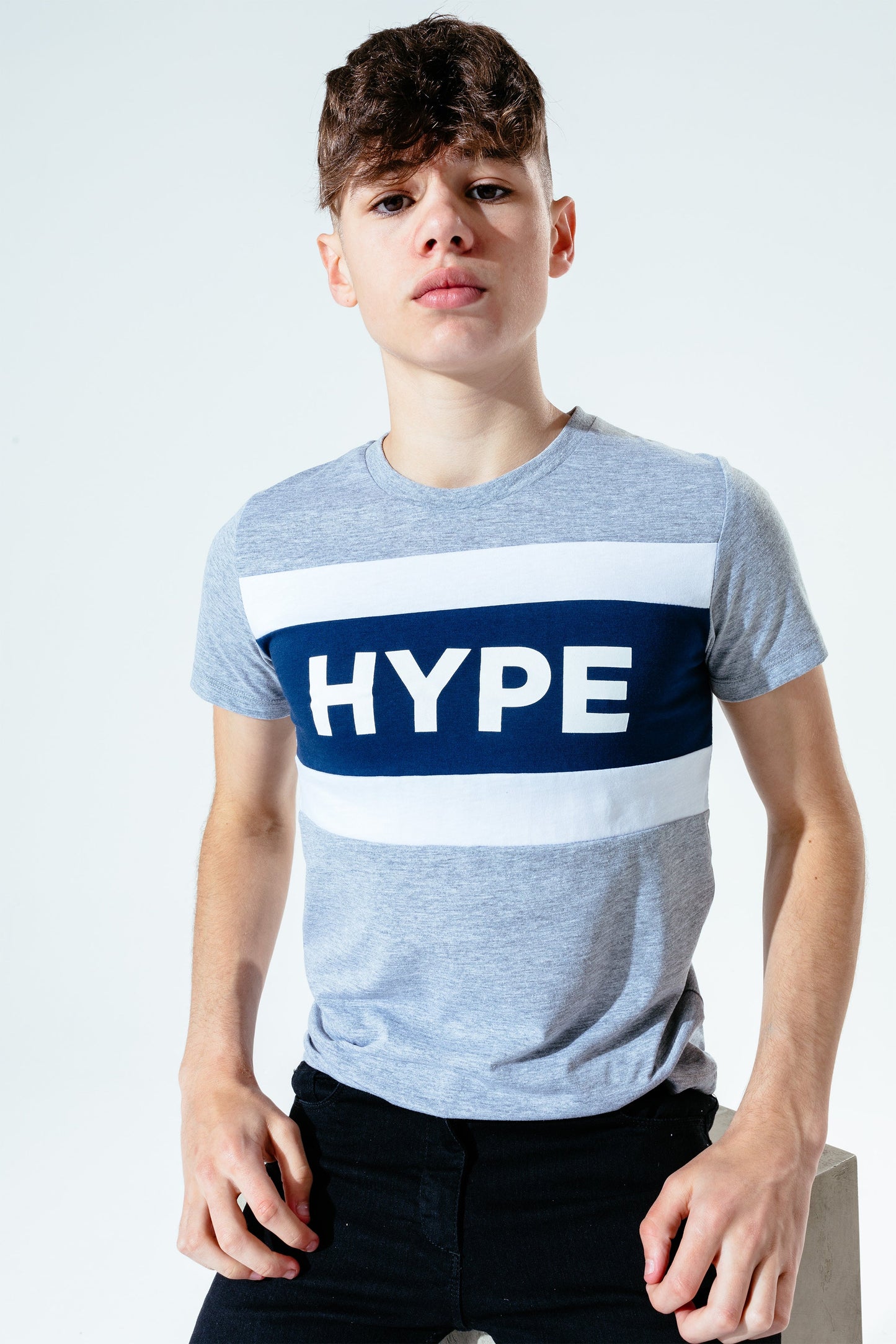 Hype Grey Block Hype Kids T-Shirt