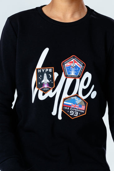 Hype Space Patch Kids Crew Neck