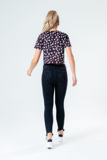 Hype Black Spots Women'S Crop T-Shirt