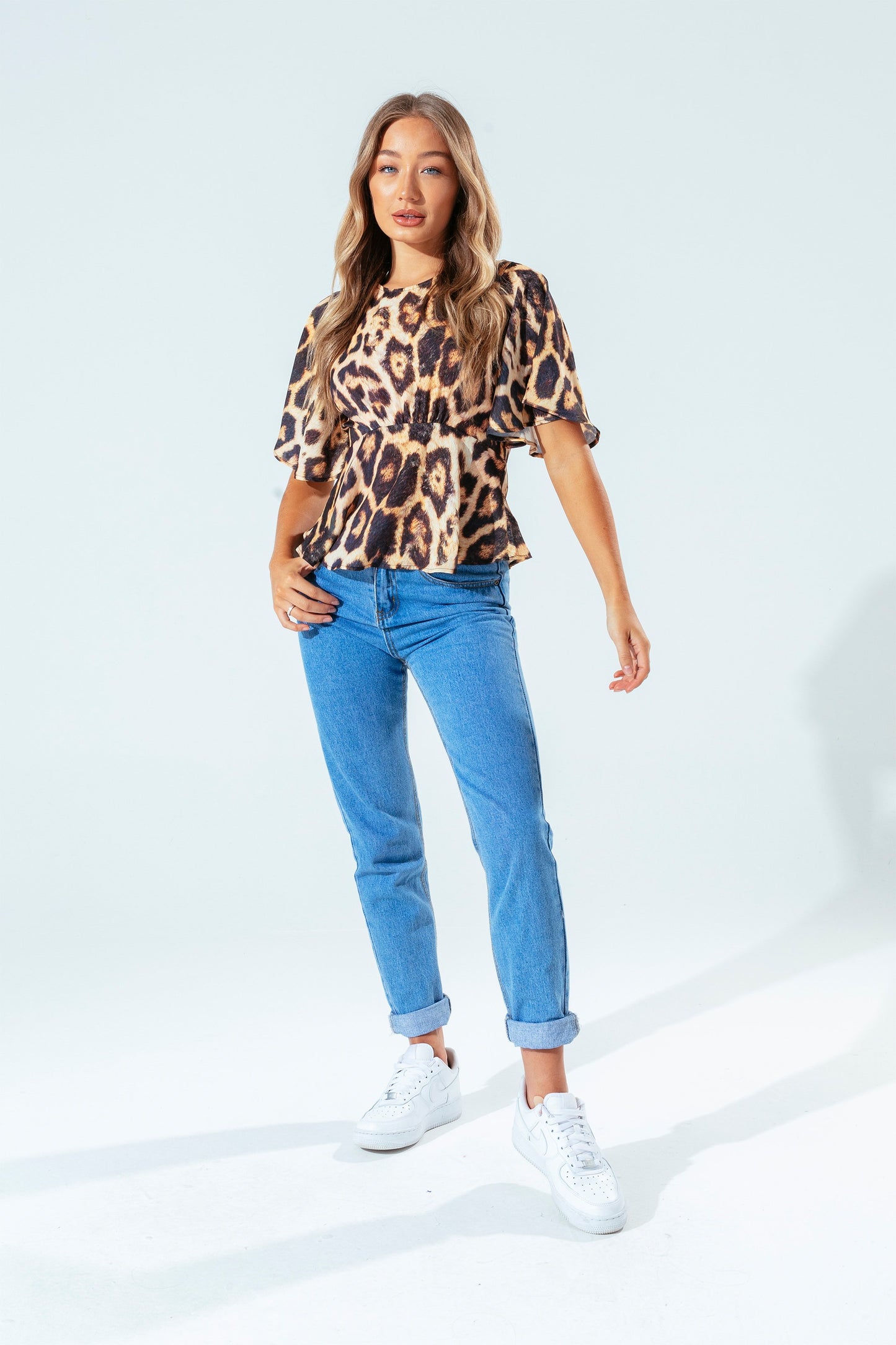 Hype Leopard Women'S Blouse