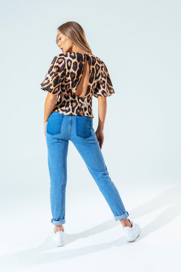 Hype Leopard Women'S Blouse