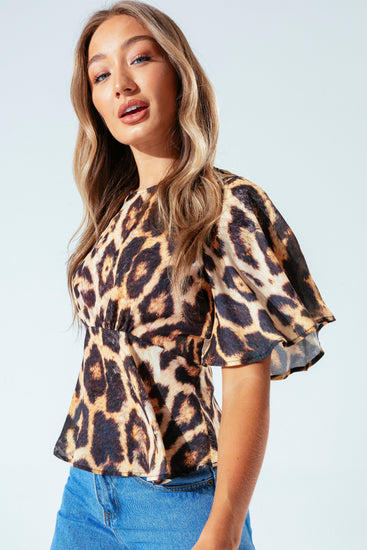 Hype Leopard Women'S Blouse