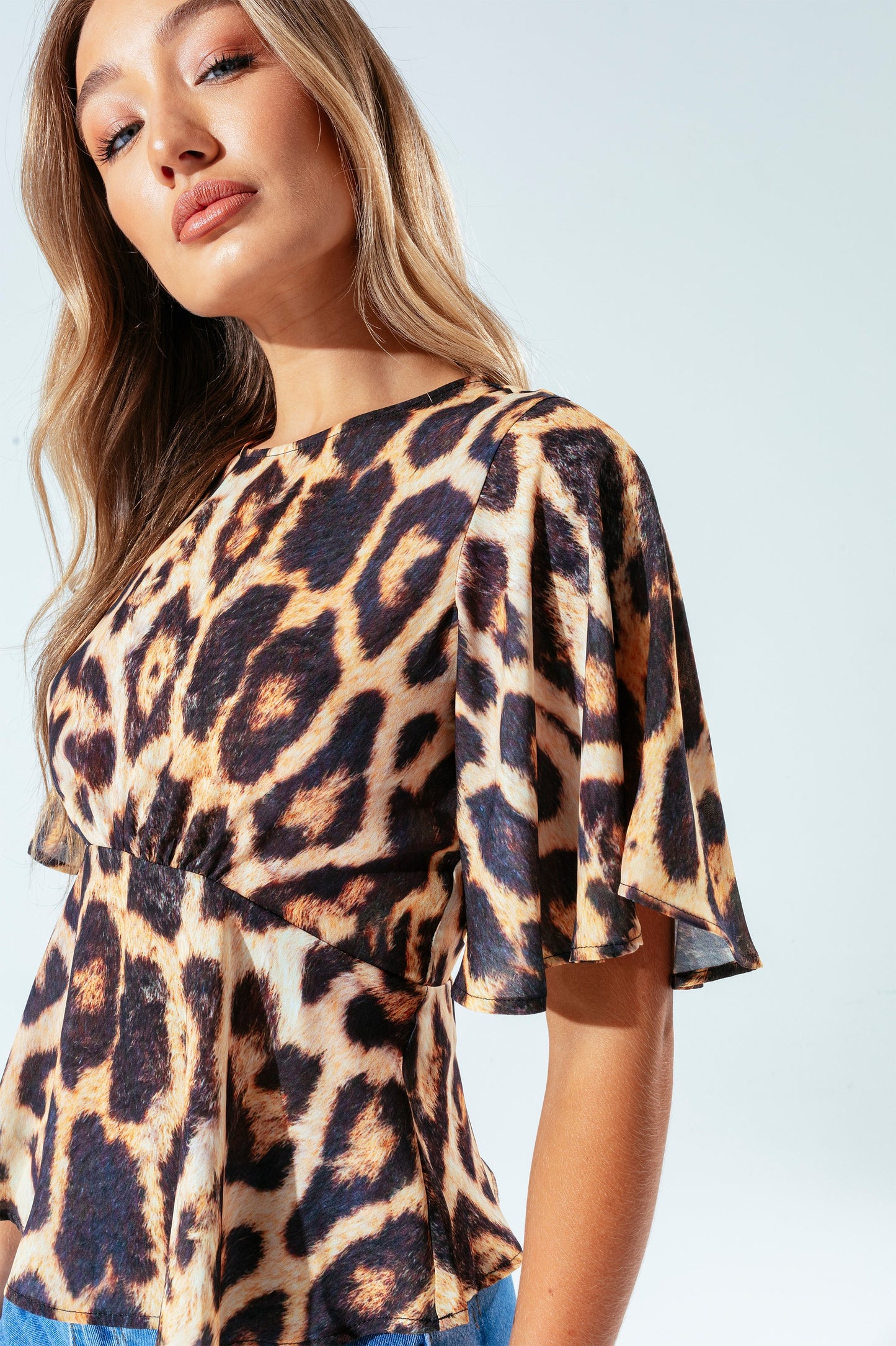 Hype Leopard Women'S Blouse