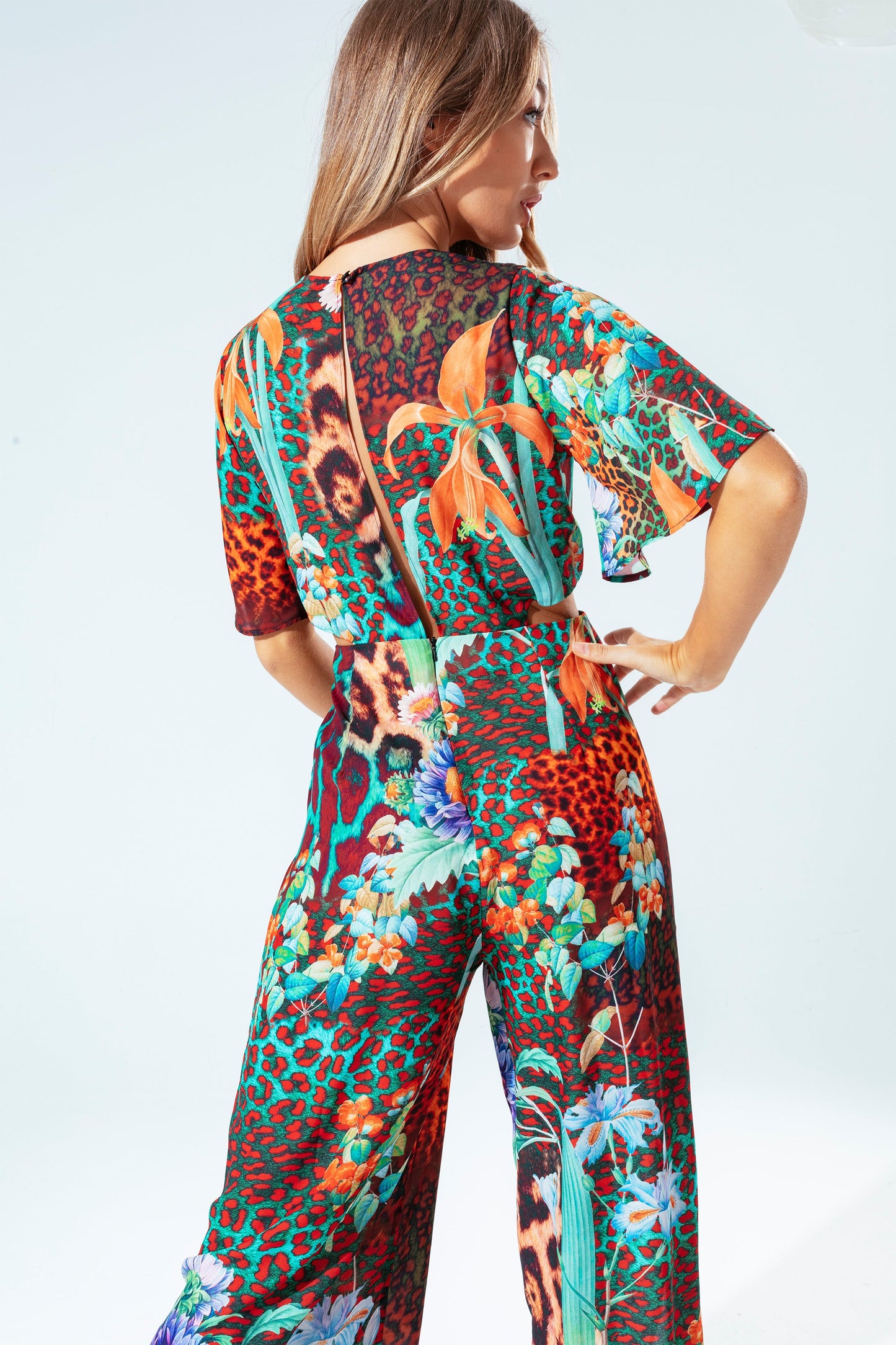 Hype Neon Leopard Women'S Jumpsuit