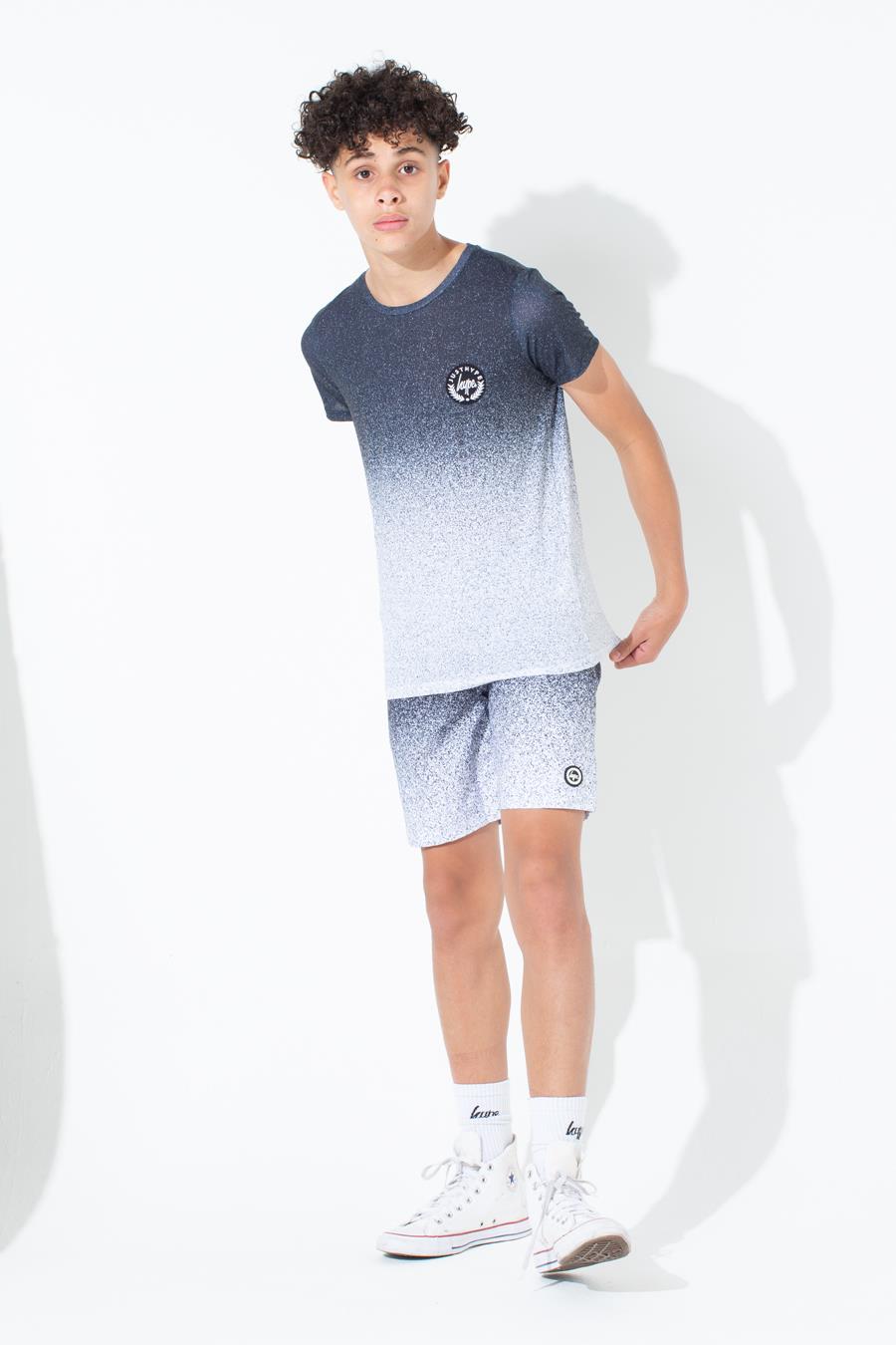 HYPE MONO SPECKLE FADE KIDS SWIM SHORTS