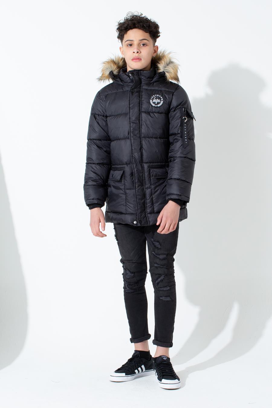 HYPE BLACK CREST KIDS EXPLORER JACKET