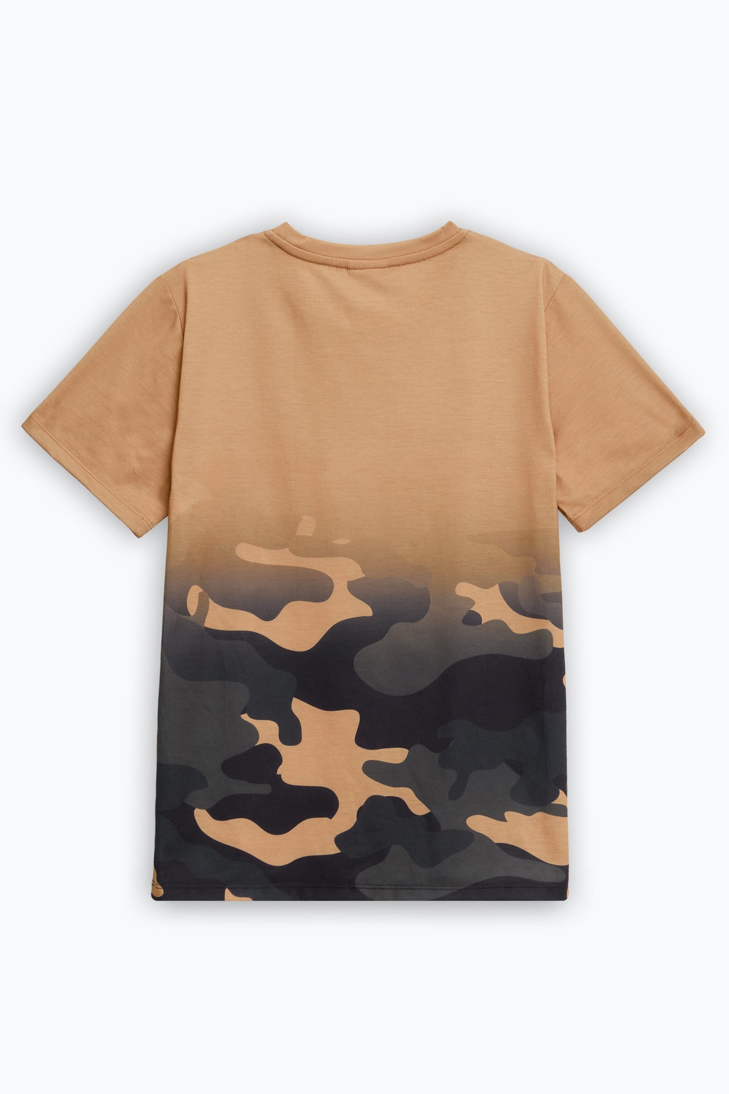 HYPE BOYS BEIGE SAND CAMO MINI SCRIPT T-SHIRT