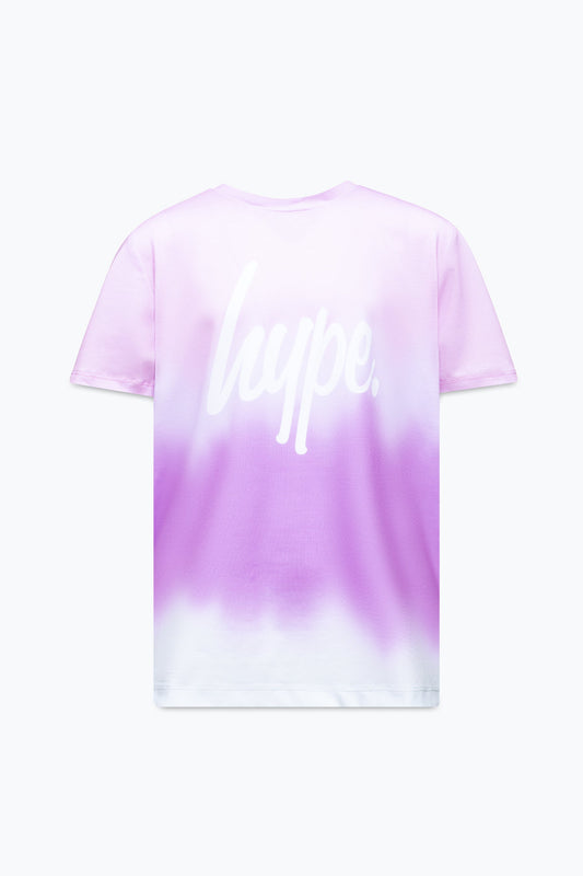 HYPE GIRLS OMBRE PINK BLUR SCRIPT T-SHIRT