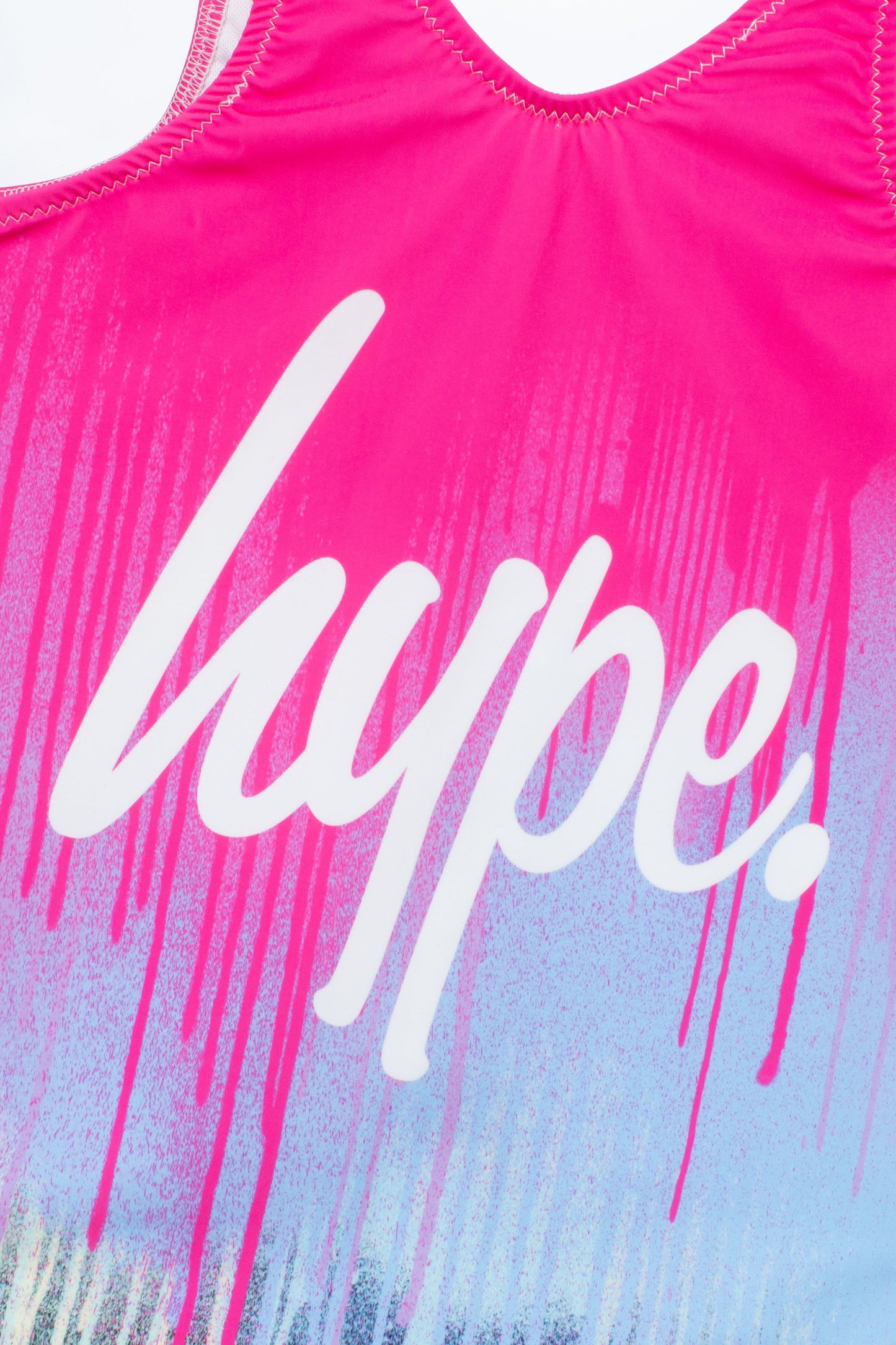 HYPE GIRLS PINK DRIP SCRIPT SWIMSUIT