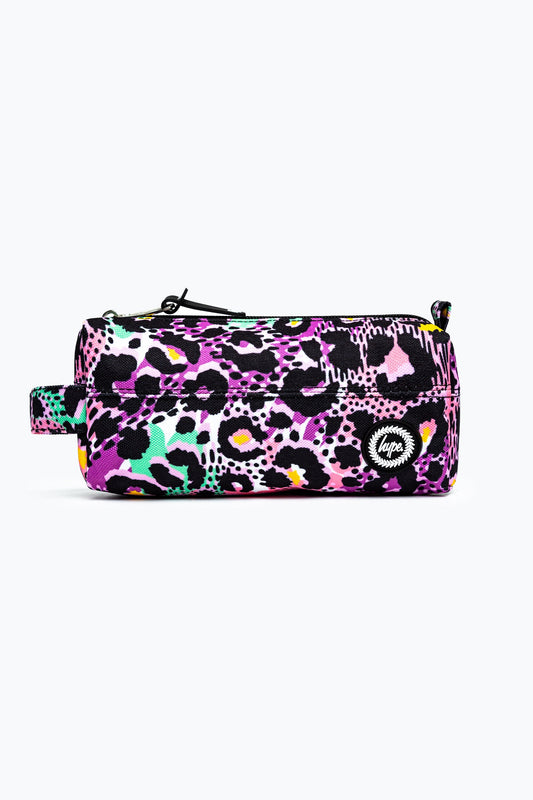 HYPE UNISEX LEOPARD ANIMAL CREST PENCIL CASE