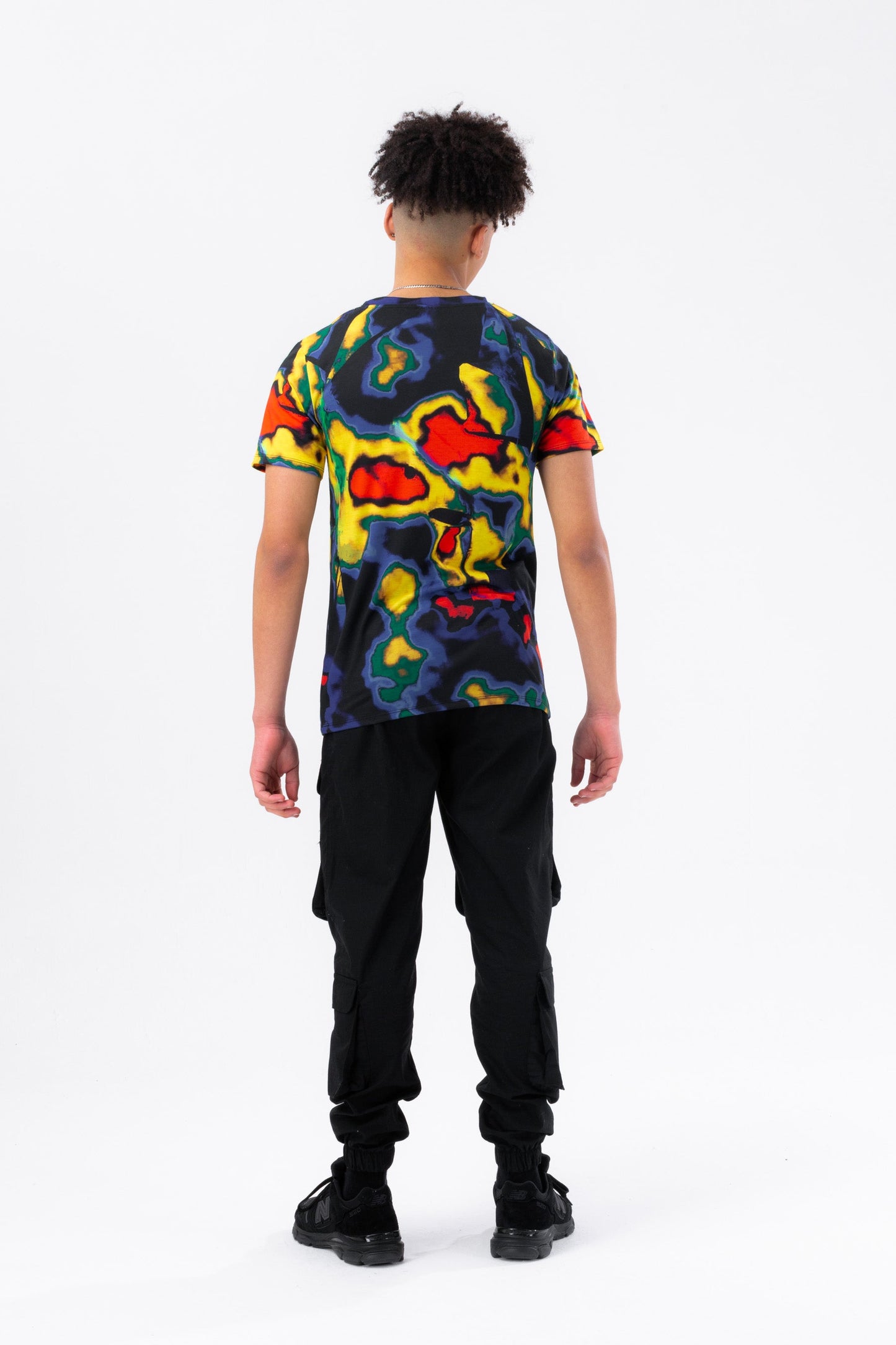 HYPE BOYS BLACK HEAT MAP SCRIPT T-SHIRT