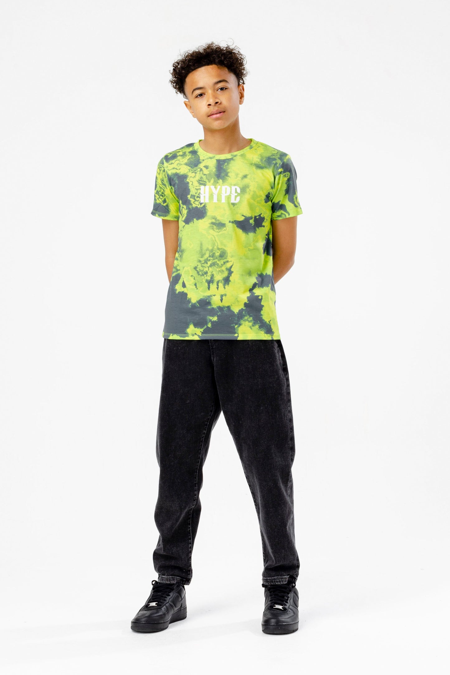 HYPE BOYS LIME INK TIE DYE T-SHIRT