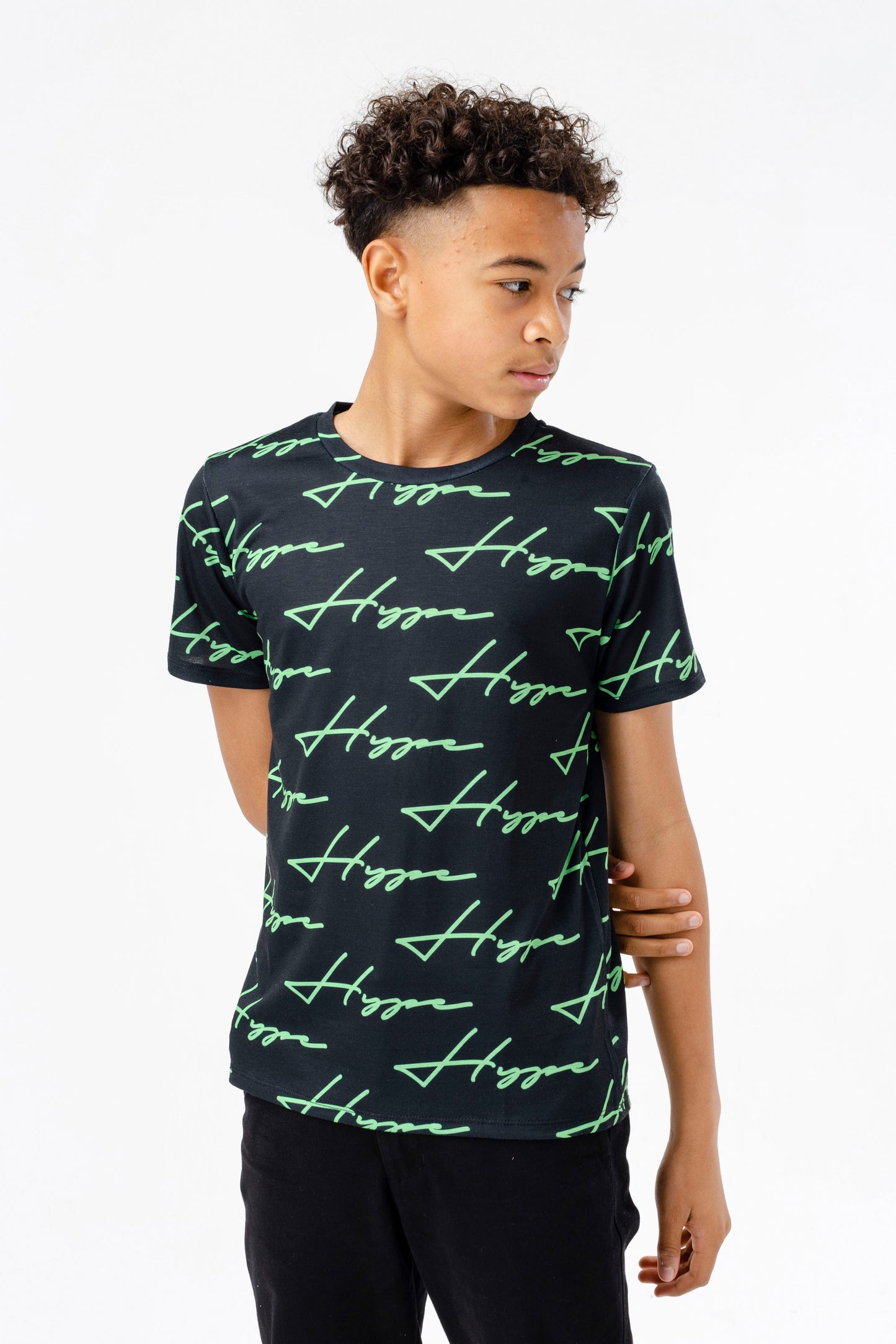 HYPE BOYS BLACK HAND SCRIBBLE T-SHIRT