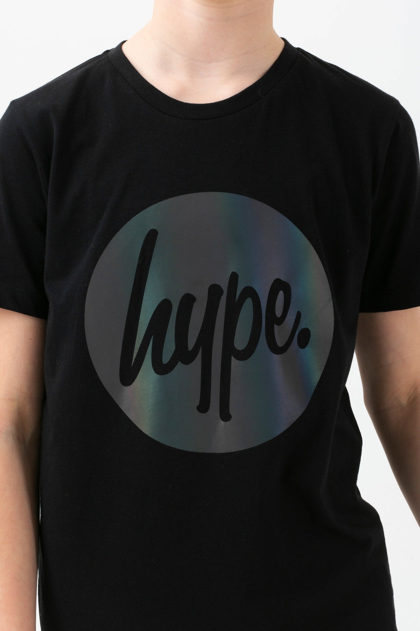 HYPE BOYS BLACK STEALTH CIRCLE T-SHIRT