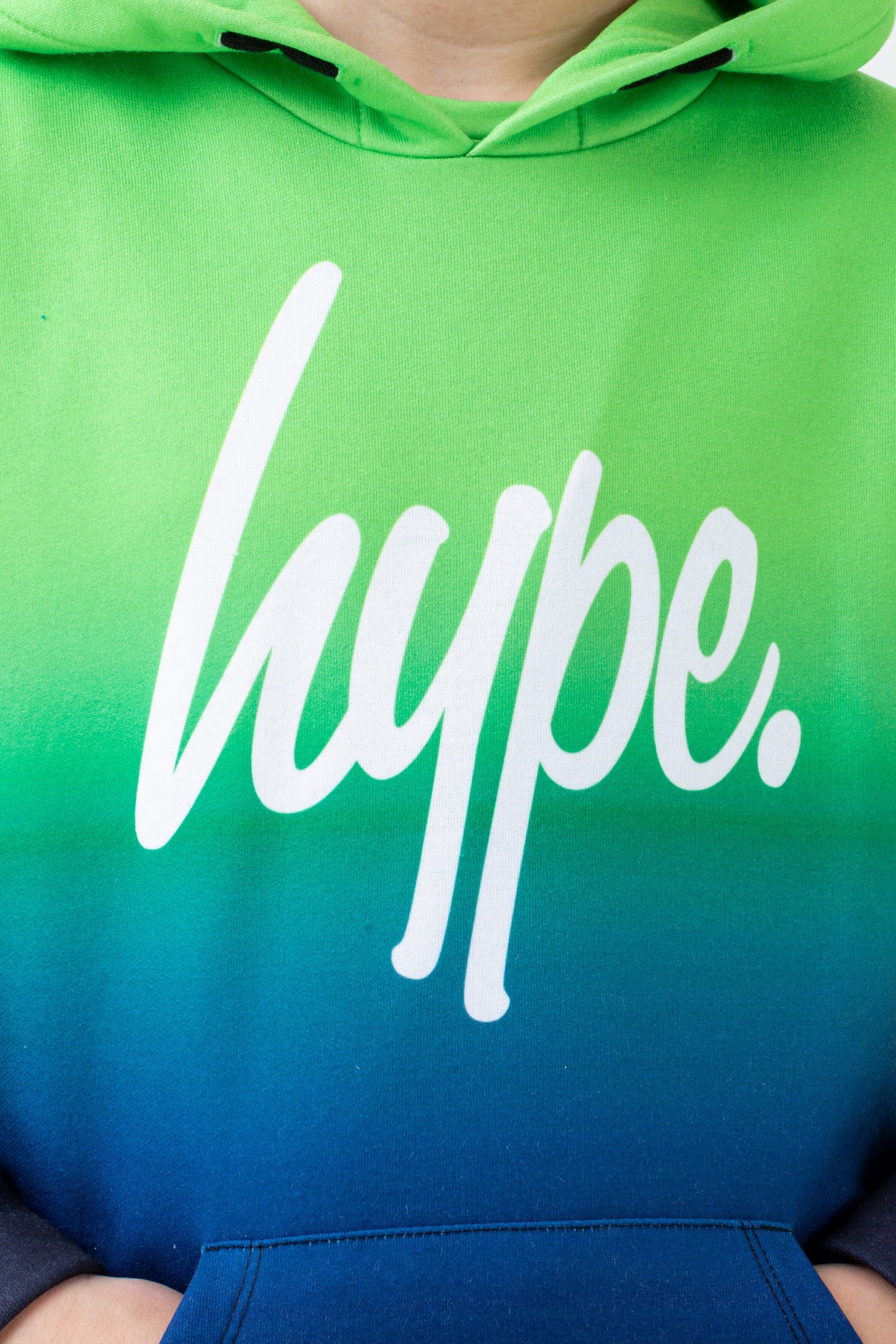 HYPE BOYS GREEN LIME SCRIPT HOODIE