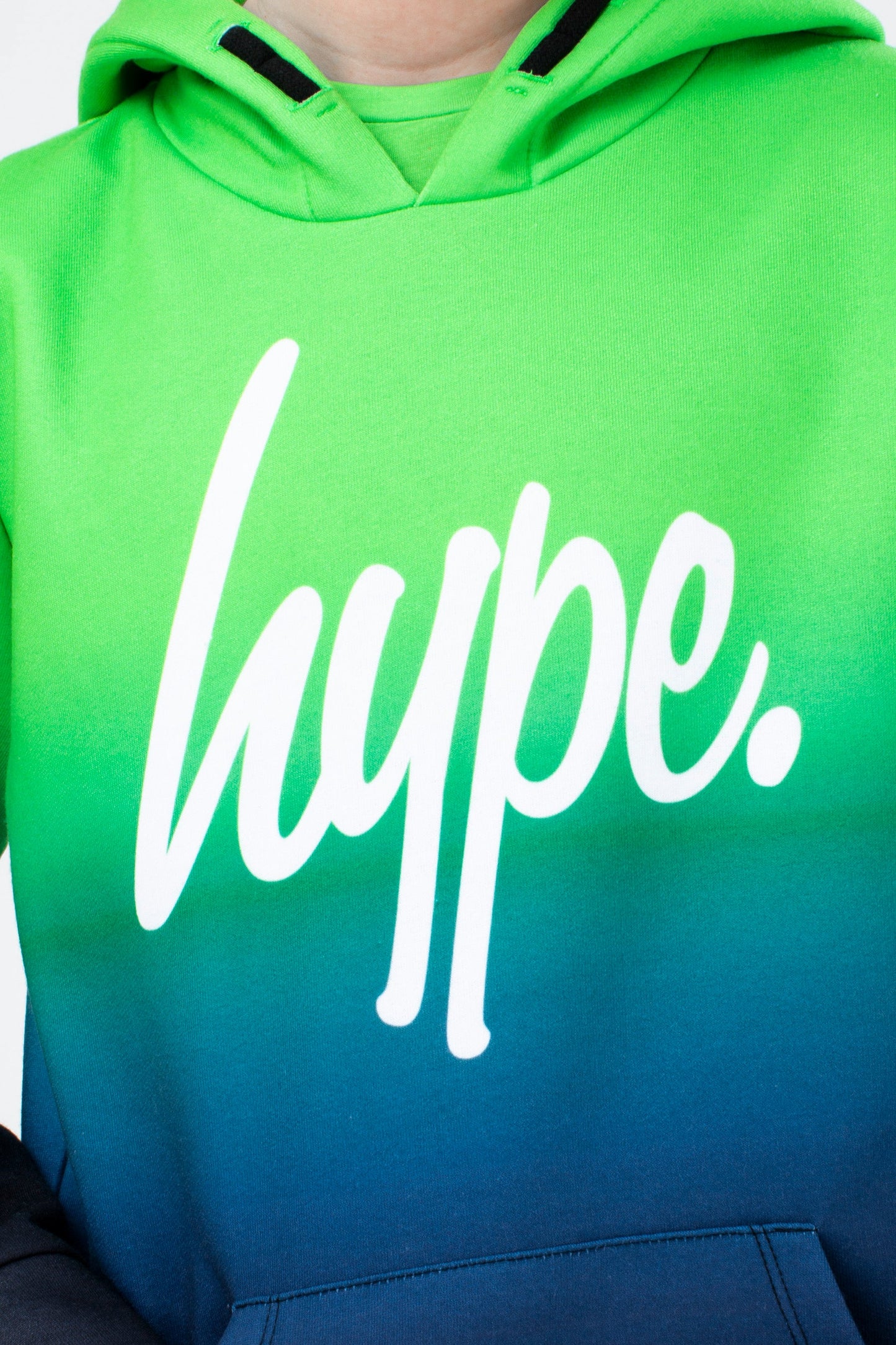 HYPE BOYS GREEN LIME SCRIPT HOODIE